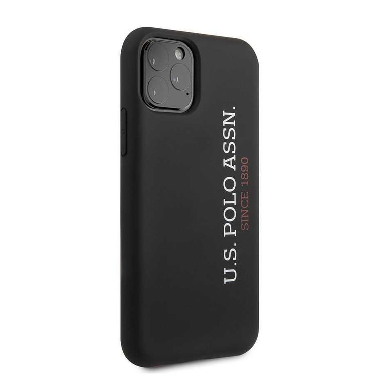CG Mobile U.S. Polo Assn. Liquid Silicone Hard Case Vertical Logo for iPhone 12 / 12 Pro (6.1") Officially Licensed, Premium Liquid Silicone Hard Case, Dirt Proof, Shock Resistant