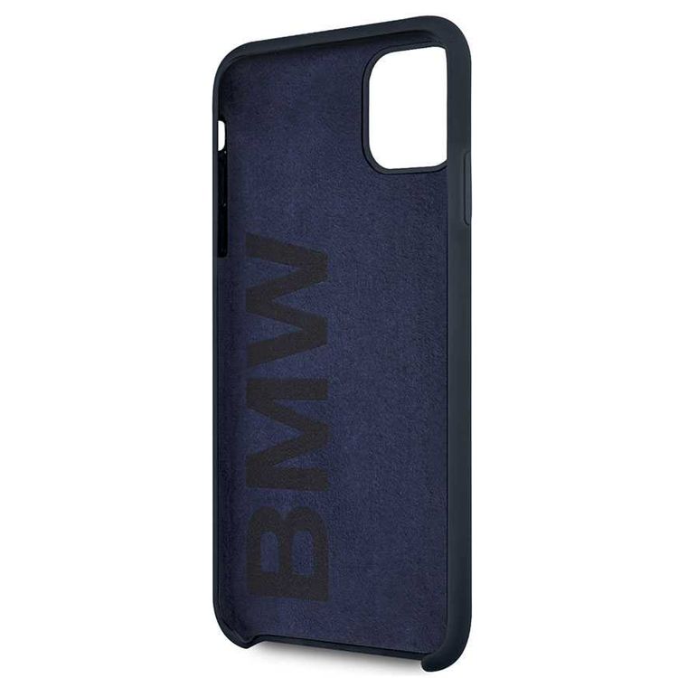 CG MOBILE BMW Signature Silicone Hard Case Compatible with iPhone 11 Pro Max, Stylish & Elegant, Durable, Premium Silicone, Flexible, Anti-Scratch - Navy