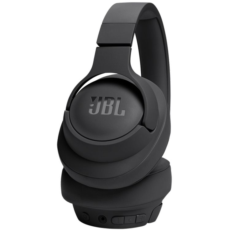 JBL Tune 720BT Wireless Over-Ear Headphones with Voice Aware Technology, Lightweight, Comfortable & Foldable Design, Fast Charge, JBL Pure Bass Sound, Water Resistant, JBL One App - Black