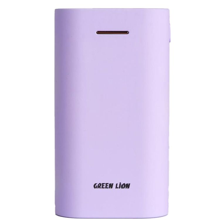 Green Lion Compact Power Bank 10000mAh, PD 20W, Lithium Ion, Material: ABS+PC, Fast Charging - Purple