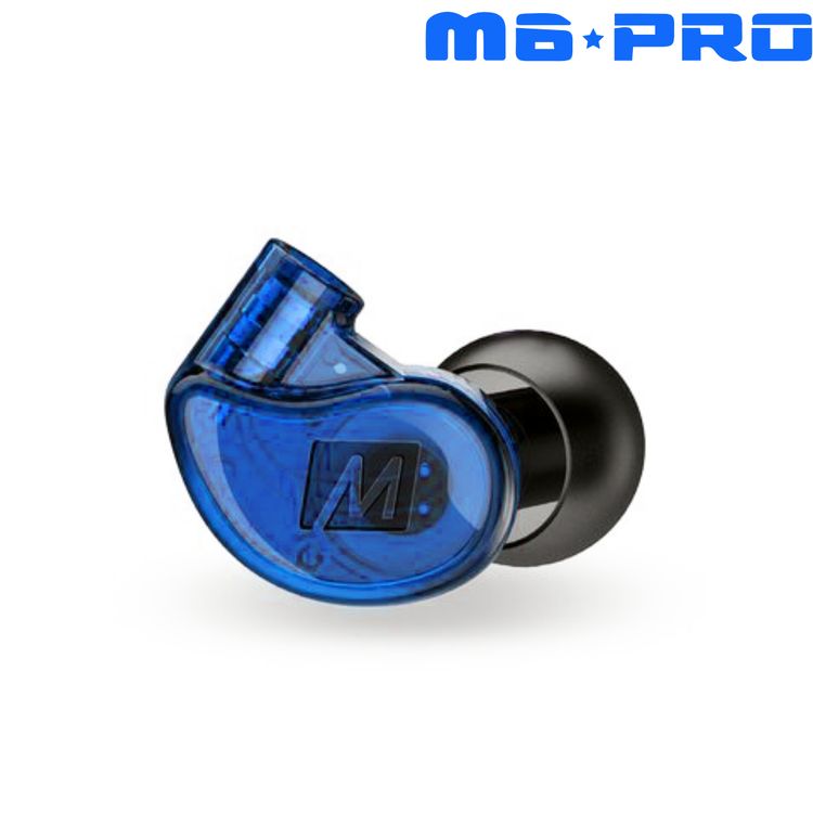 MEE Audio M6 Pro 2nd Generation In-Ear Monitors Headphones Wired + Wireless Combo Pack: Includes Stereo audio Cable and Bluetooth audio Adapter (Blue)