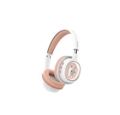 Green Lion GK-600 سماعة رأس لاسلكية للأطفال مع 20 ساعة من وقت التشغيل، مصممة للأعمار من 3 سنوات فأكثر، تشغيل متعدد الجوانب، محدودية صوت آمنة بمعدل 85 ديسيبل، ميكروفون مدمج، تصميم بإضاءة LED، وسائد مبطنة ناعمة، أدوات تحكم مناسبة للأطفال - باللون الوردي.