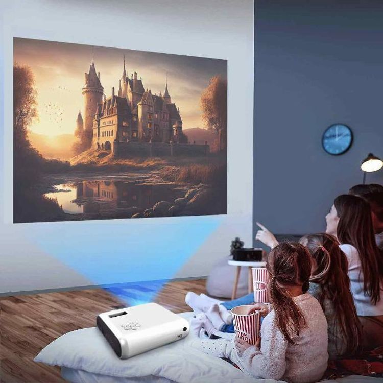 Porodo LifeStyle Mini Projector 720p  - White