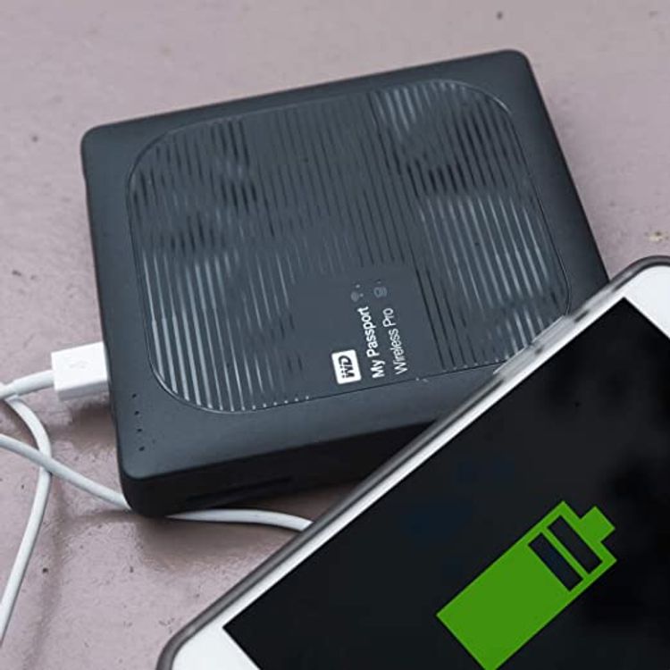 Western Digital My Passport 2TB Wireless and Portable Hard Drive - Black