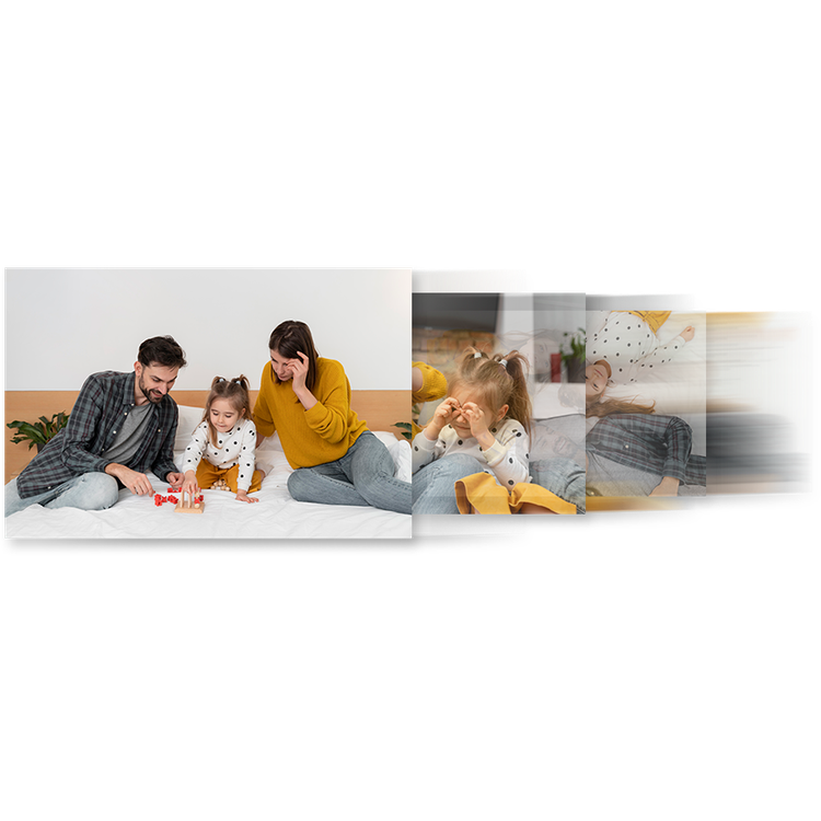 Porodo Pixelle 10.1-inch Smart Frame with Mirror Glass Technology, IPS Touchscreen, 800×1280 pixels Resolution, 1GB RAM, 16GB Internal Storage, Supports up to 128GB MicroSD External Storage, Instant Wireless Sharing - Black