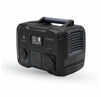 Powerology 78000mAh Power Generator 300W & 60W USB-C Power Delivery with 18W USB Quick Charge - Black
