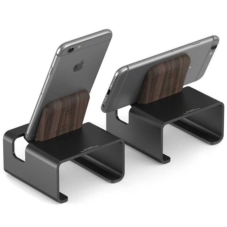 Elago M3 Stand Compatible for Most Smartphones, Durable Stand, Protects Device from Scratching, Hybrid Design, Convenient for Video Viewing, Video Calls, Online Meetings - Black