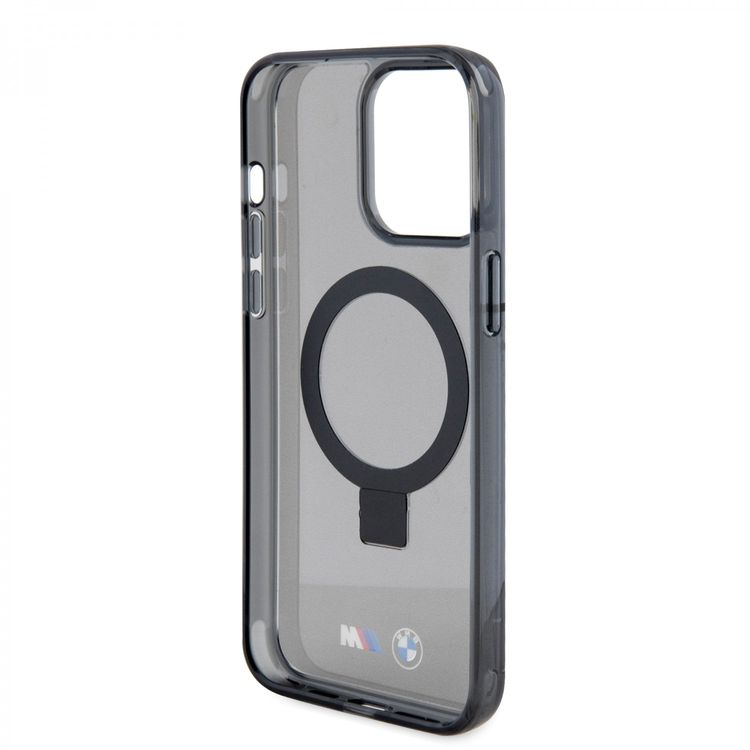 BMW iPhone 15 Pro Max For MagSafe IML Case with Ring Stand  - Black