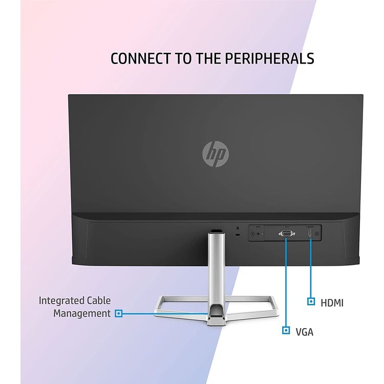 HP Monitor M24F Full HD IPS (23.8 Inch) - Silver Black - 24 Inch