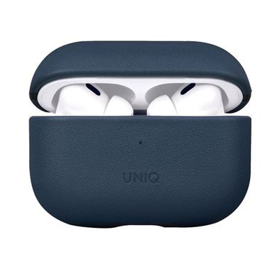 Uniq Terra Genuine Leather Case for AirPods Pro (1st Gen & 2nd Gen), Inner Microfiber Lining, Braided Wrist Strap, Wired and Wireless Charging
