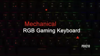 Gaming Keyboard Porodo PDX210-BK Mechanical Gaming Keyboard - Black (PDX210-BK)