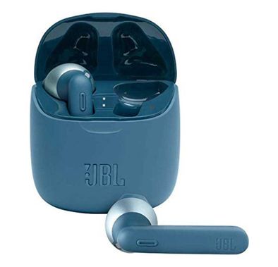 JBL T225 سماعات أذن لاسلكية حقيقية ، صوت نقي ، بلوتوث ، عمر بطارية يصل إلى 25 ساعة ، اتصال مزدوج ، مساعد صوت أصلي ، متوافق مع Android و iOS