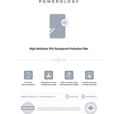 Powerology FFCM-50-30X20 Film for Cutting Machine (50pc per pack) 30X20CM - Clear