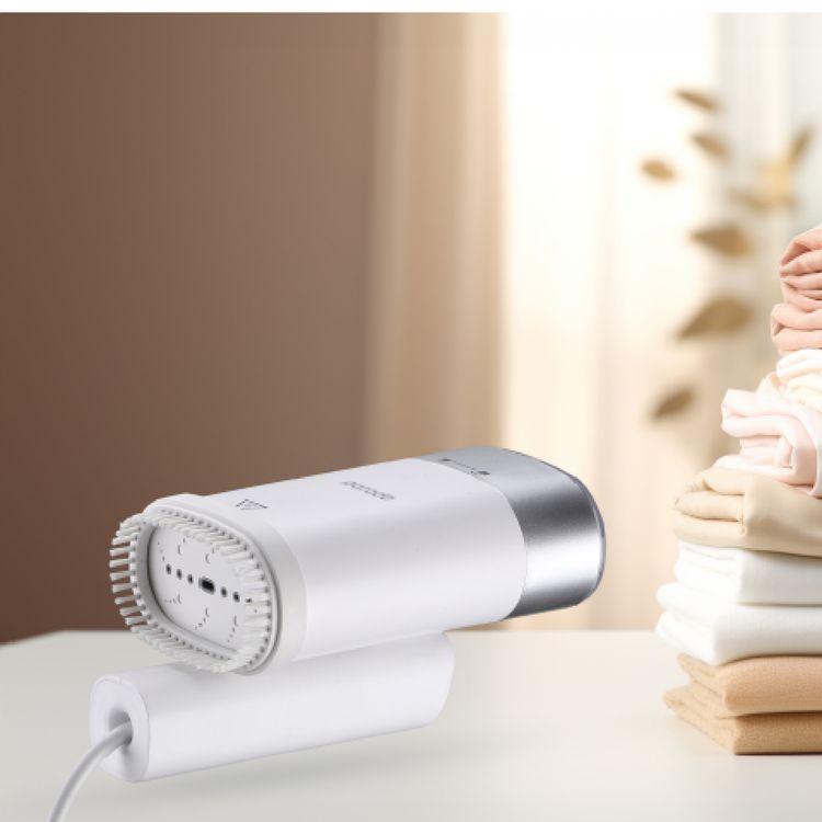 Porodo LifeStyle Compact Folding Garment Steamer Continuous Steam & Detachable Water Tank - White