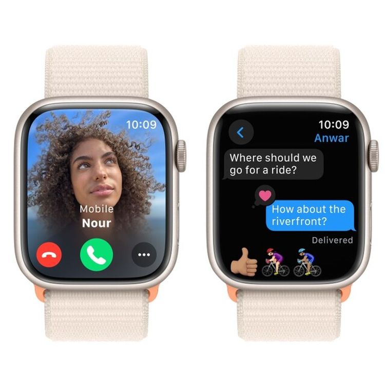 Apple Watch Series 9 [GPS 41mm] with Starlight Aluminum Case & Starlight Loop