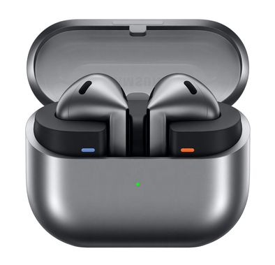 Samsung Galaxy Buds3 True Wireless Earbuds - Silver + Smart Tag2 (Bundle)