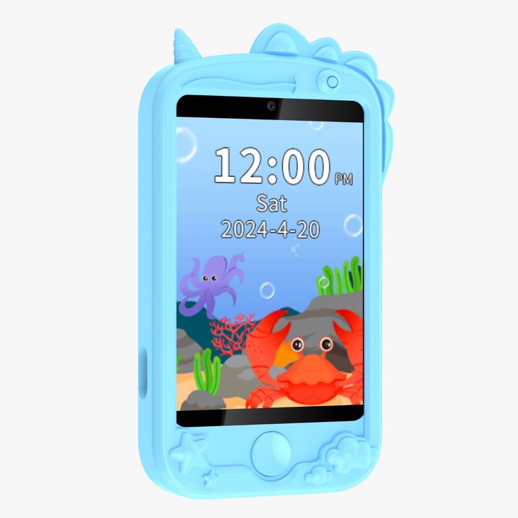 Porodo Kids 4G Smart Phone, 700mAh Battery Capacity, 24 Hours Normal Usage, 48 Hours Standby Time, SOS Calling, 2.8" Screen Size - Blue