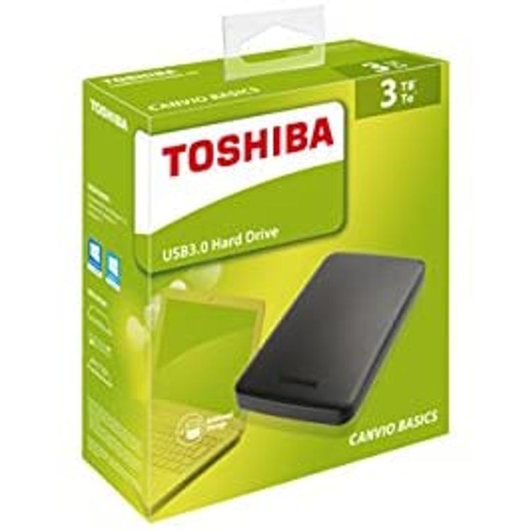 Toshiba 3TB Canvio Basics Portable USB3.0 Hard Drive - Black
