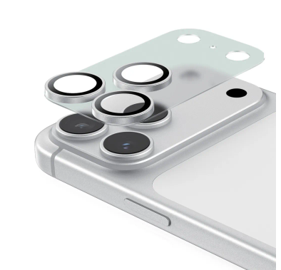 Green Lion Kanzen Camera Lens for iPhone 17 Pro Max, 9H Hardness, Easy to Apply, Anti Fingerprint, Bubble Free, Full Coverage, Ultra Clear Shooting, Impact Resistant, Ultra-Thin Base - Silver