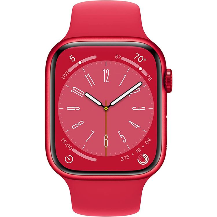 Apple watch series 8 (GPS + Cellular) - Red Aluminum Case, Red Sport Band - 45 MM