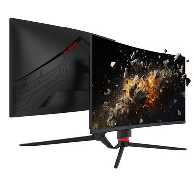 Porodo Gaming 27" 240Hz Curved Gaming Monitor Adjustable Rotating Stand - Black - 27 Inch