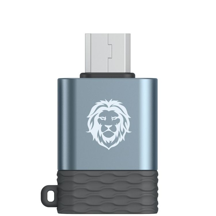 Green Lion Micro OTG 3.0 USB - Blue/Silver