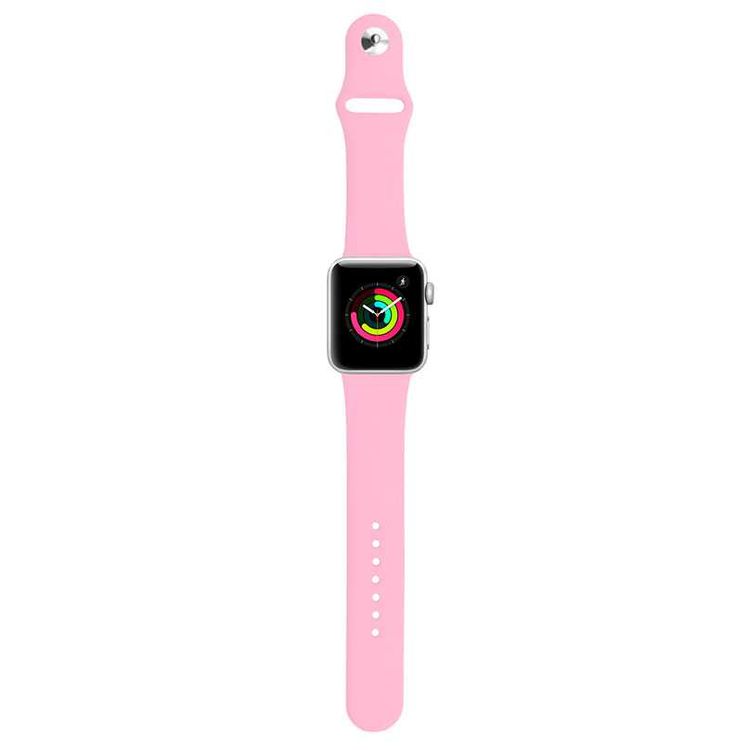 Porodo iGuard Silicone Watch Band Compatible for Apple Watch 38/ 40/ 41mm - Pink