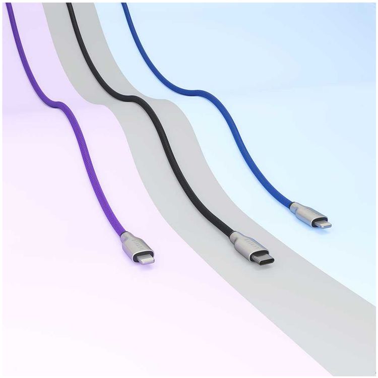 Levelo USB-C To Lightning MFi 1.1M Cable - Black