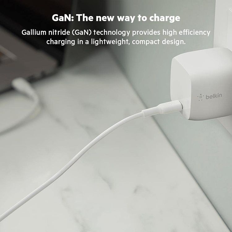 Charger Adapter Belkin WCH001myWH Power Adapter 30W USB Wall Charger - White