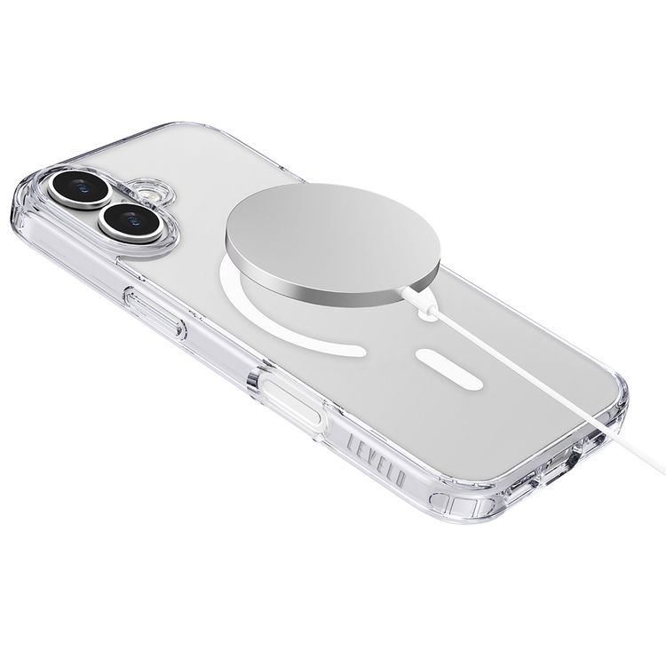 Levelo Clara Clear Case with MagSafe Compatibility for iPhone 17, Enhanced Camera & Screen Protection, Precision Fit, Shock-Resistant Bumper, Ever-Clear Technology, Drop-Tested - Transparent