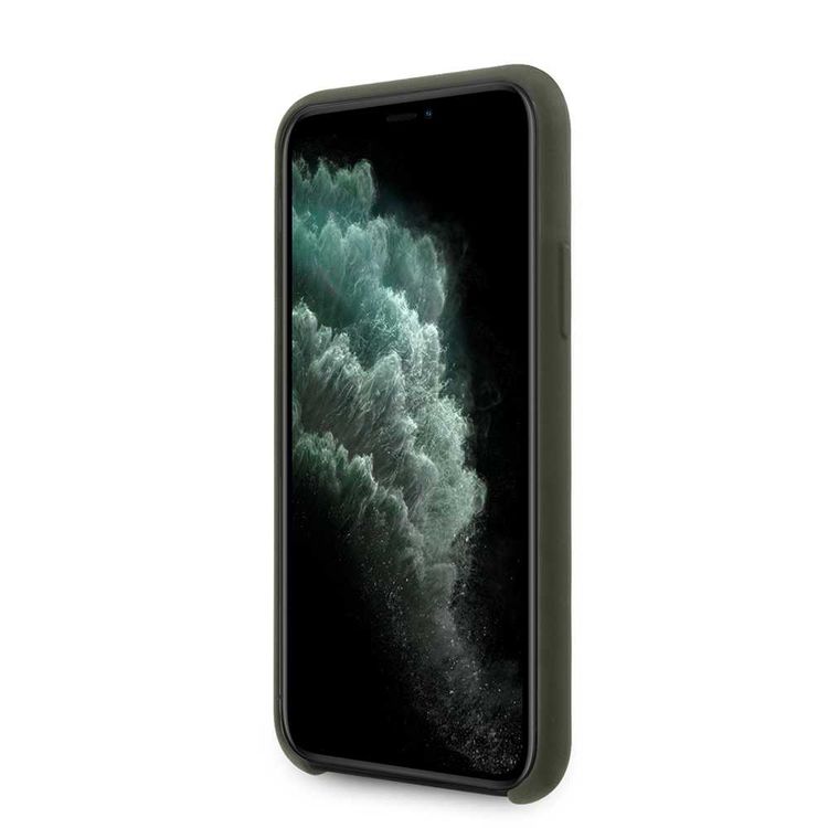 CG MOBILE Mercedes-Benz Liquid Silicone Phone Case for iPhone 11 Pro Officially Licensed - Midnight Green