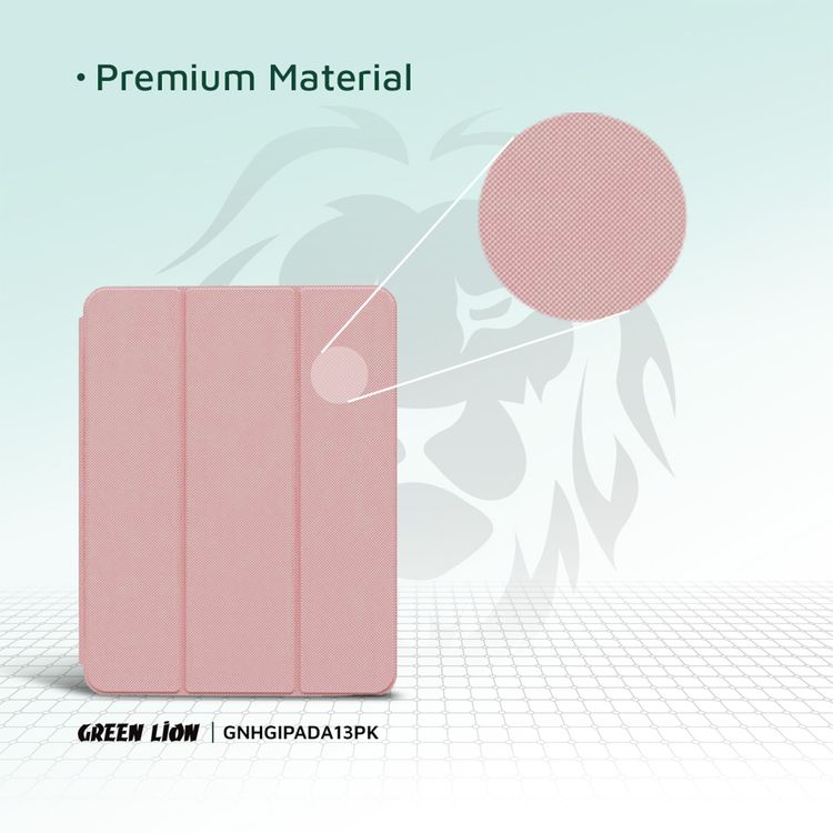 حقيبة Green Lion Hogo Premium مع حامل أقلام - القرنفل - آيباد إير 13 بوصة