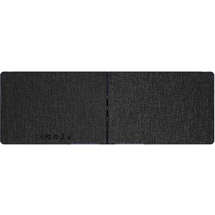 Porodo Crystal Shell Wireless Keyboard, Transparent, Bluetooth Connection, Foldable, 65 Keys + Arabic Layout, 80mAh Lithium Battery, Scissor Key Switches, Compatible with Windows, iOS, Android, Mac - Black