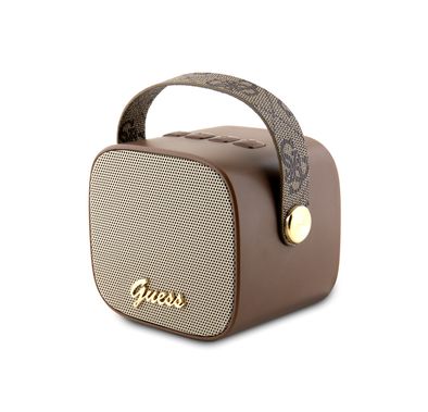 Guess Wireless Speaker with 10m Bluetooth range, Crystal Clear Sound & Rich Bass, True Wireless Stereo Function, 1200mAh Battery, 40mm Driver Unit, Lightweight & Portable - Brown