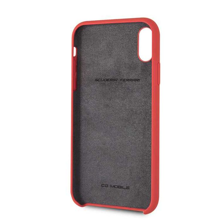 Ferrari SF Silicone Case for iPhone Xr - Red