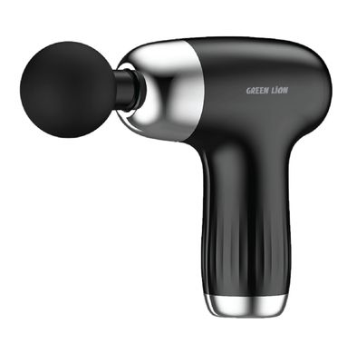 Green Lion Mini Massage Gun with 4 Massage Heads & 6 Spee...