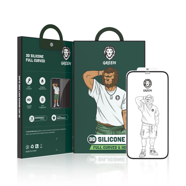 Green Lion 3D Silicone HD Glass Screen Protector for iPhone 12 / 12 Pro  6.1 inch