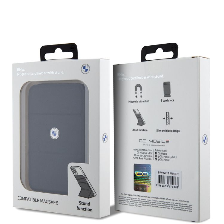 BMW Leather Cardslot Magsafe Wallet - Black