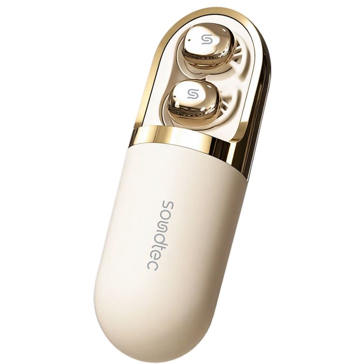 سماعات بورودو ساوند تيك دريم TWS مع جهاز تدليك للبشرة، واجهة شحن USB-C، تصميم داخل الأذن، صوت غامر، مستوى مقاومة الماء IPX4، ملاءمة مريحة، 3 أوضاع للاهتزاز، 4-5 ساعات من وقت تشغيل السماعات، 1.5 ساعة من وقت عمل جهاز التدليك، إصدار بلوتوث 5.3، سرعة محرك جهاز التدليك 8000 دورة في الدقيقة - لون بيج.