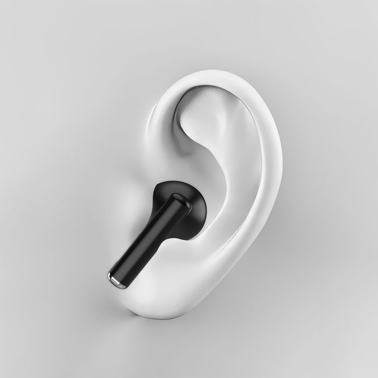 Porodo True Flex Earbuds Pro with Music & Gaming Mode, 5 Hours Play Time, 230mAh Case & 25mAh Earbuds Battery, Ultra Low Latency, USB-C Charging Port, Voice Assistant - Black