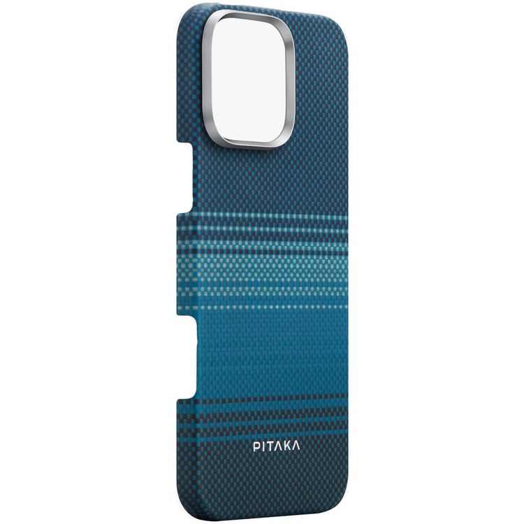 Pitaka Tactile Woven Ultra Slim Case for iPhone 16 Pro Max, Woven Touch, Compatible with MagSafe, Raised Camera Lip - Moonrise