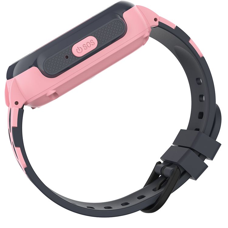 Porodo Kids 4G Smartwatch with Video Calling, 2 Days Working Time, Touch Screen, Count Steps, Body Temperature, Nano Sim Slot, 650mAh Battery - Pink