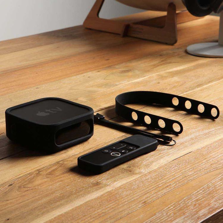 Elago Multi Mount Compatible for Apple TV,3D Design Techniques to Fit Perfectly, Premium Silicone, Protection from Scratches & Damage, With Secured & Safe Powerful Magnets - Black