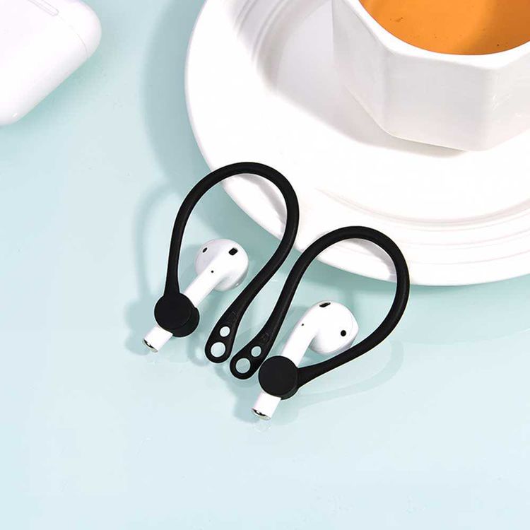 AhaStyle Premium Soft TPU Earhooks Comfortable Fit, Ergonomic Design Compatible for AirPods 1/2 Suitable for Cycling, Gym and Other Fitness Activities