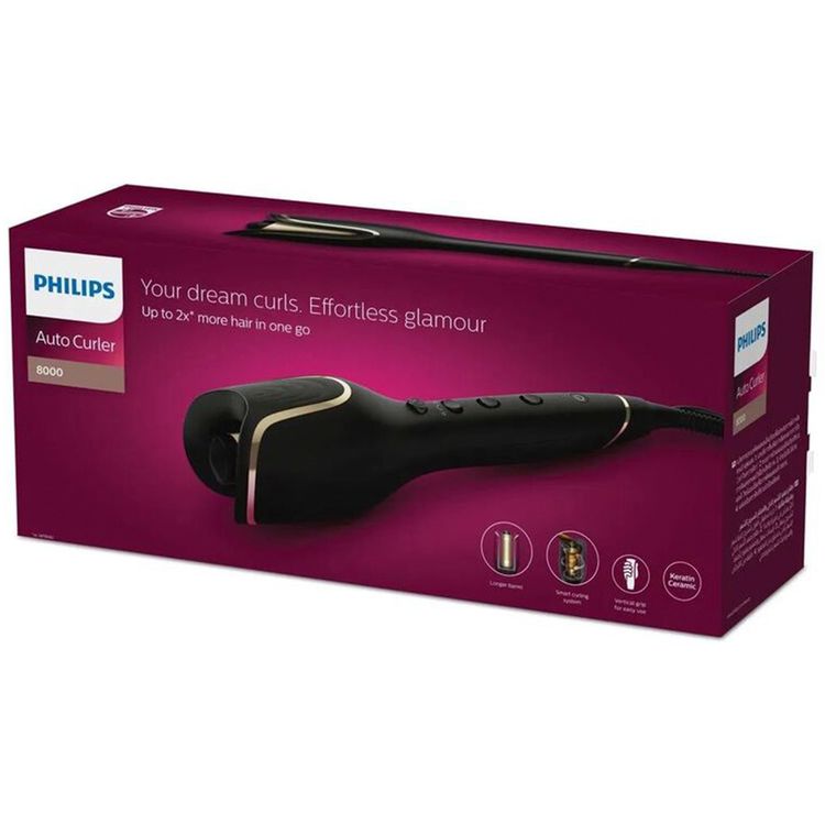 أداة تجعيد الشعر الأوتوماتيكية من السيراميك من فيليبس ستايل كير - أسود