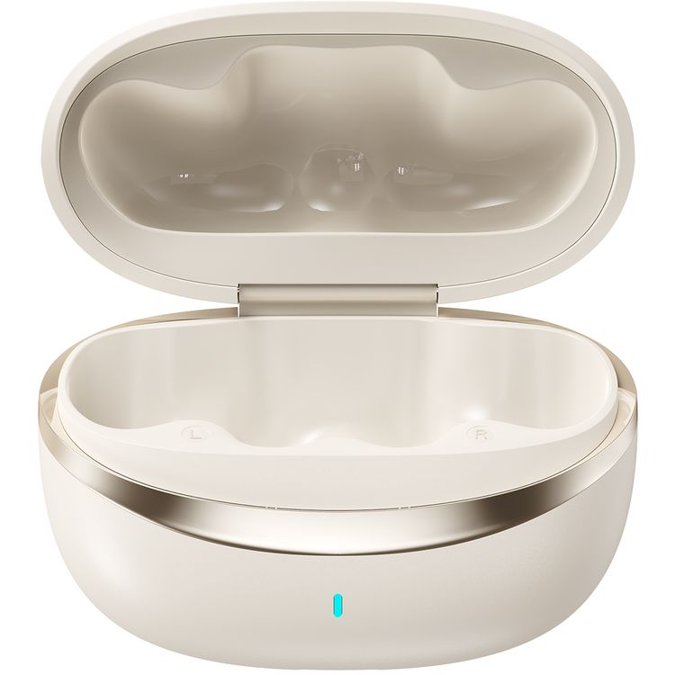 سماعات الأذن Green Lion Sonix Clip مع إلغاء الضوضاء البيئية، حتى 6 ساعات من التشغيل، نطاق نقل 10 أمتار، تصنيف مقاومة الماء IPX5، تحكم باللمس - لون كريمي