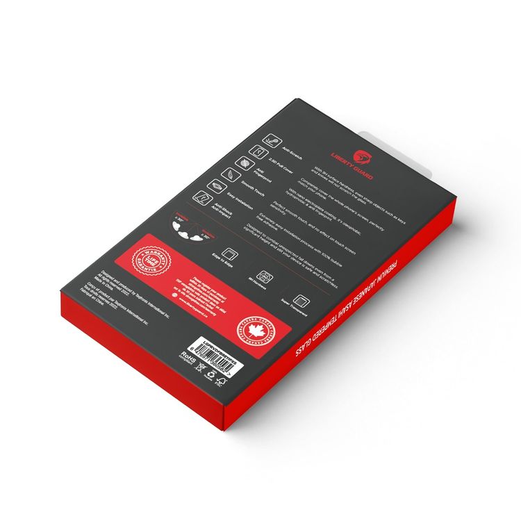 واقي شاشة كامل للخصوصية من Liberty Guard بحافة مستديرة سوداء مع فلتر غبار لهاتف iPhone 11 Pro