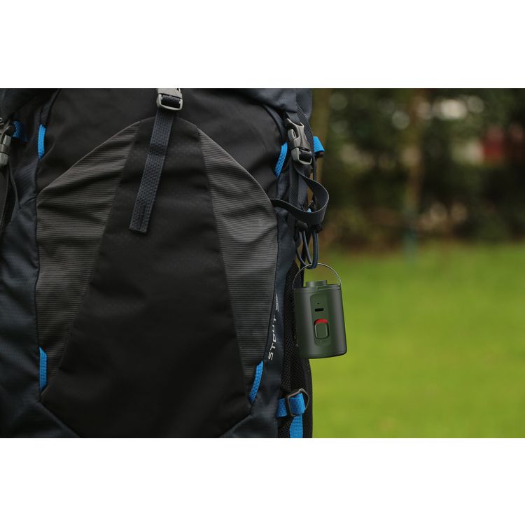 Porodo Lifestyle Camping Inflate and Deflate Air Pump, Type-C Charging Port, Portable & Lightweight, 800mAh Battery, 25 Minutes Working Time, 2 Hours Recharge Time - Green