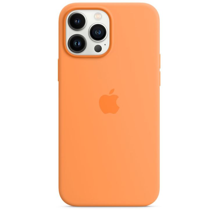 Apple Silicone Case with MagSafe Compatible for iPhone 13 Pro Max (6.7") – Marigold