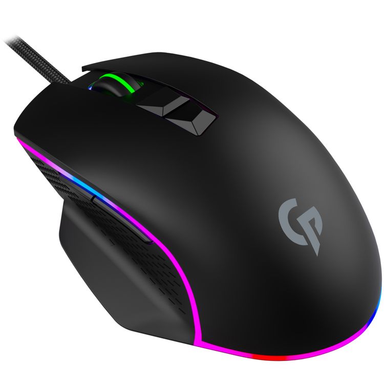 Porodo PDX215-BK 5in1 Ultimate Gaming Kit, Layout: 104Keys, US + Arabic, Omni-Directional Mic, RGB Lighting mouse - Black